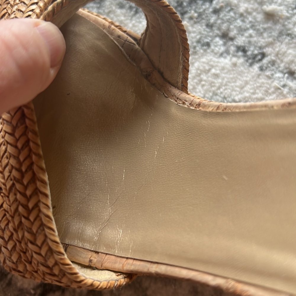 Stuart Weitzman Minx Cork Woven Sandal - image 6